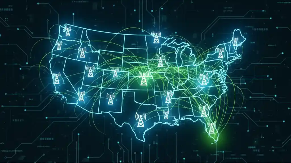 Orbit Cellular: Complete Guide for Everyday Users 2 "Orbit Cellular USA coverage map showing nationwide network towers and signal connections highlighting strong network quality."
