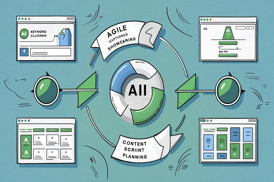AI SEO Tools Scale Agile Solutions 2025 Guide 2 AI workflow helping scale agile SEO solutions with automated planning and ai seo tools scale agile solutions