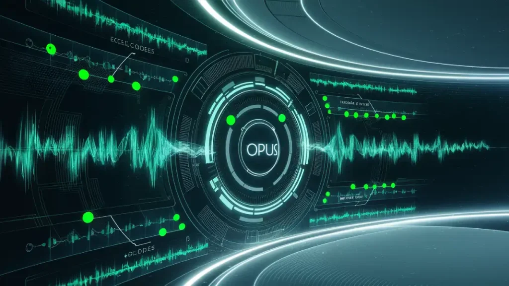“Digital dashboard showing codecs and audio signals for call quality in vo technology”