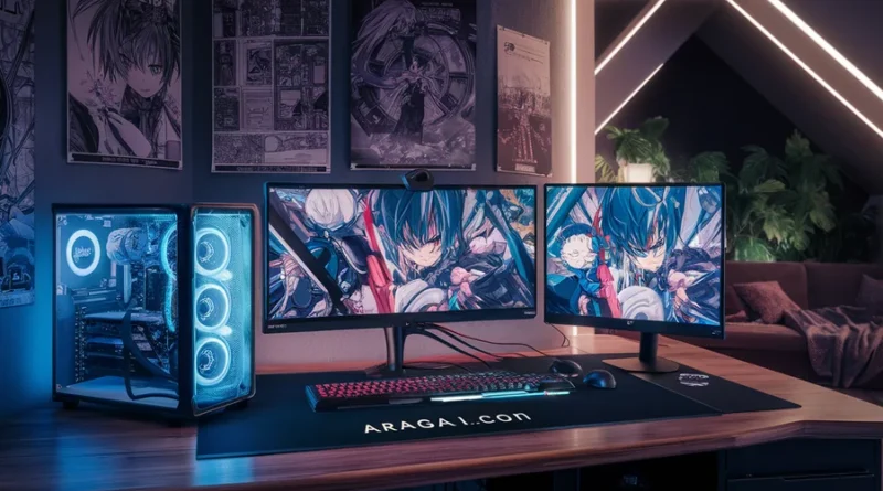 “Hero banner for هنتاوي.com overview on an Arabic anime guide, showing abstract icons for TV, mobile, and subtitles to suggest legal streaming and easy access; neutral colors, clean layout, no characters or logos; designed for family-safe presentation and high readability.”