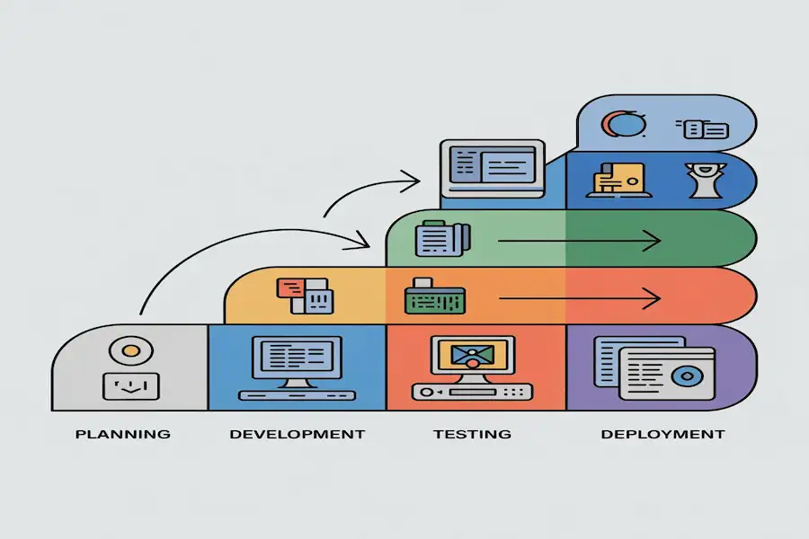 This is the most important section in this guide. No one else gives you a committed, specific tool stack at each growth stage. Here it is, with pricing, so you can plan your budget from day one.
